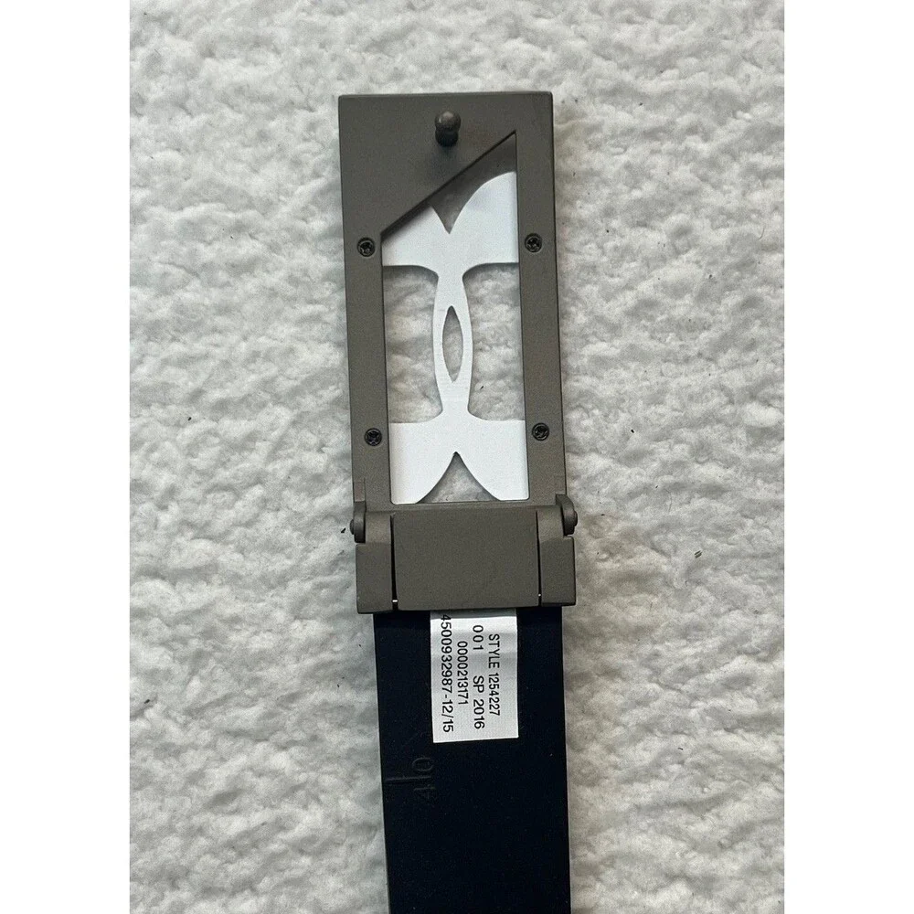 Under Armour Belt Mens 40” Black Silicone Golf Adjustable Logo Athleisure Sporty